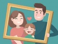 খেলা Happy Family Puzzle