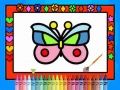 খেলা Color and Decorate Butterflies