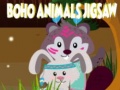 খেলা Boho Animals Jigsaw