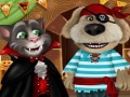 খেলা Talking Tom And Angela Halloween Party