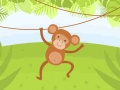 খেলা Funny Monkeys Coloring