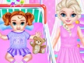 খেলা Little Elsa Caring Day