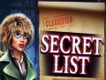 খেলা Secret List