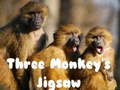 খেলা Three Monkey's Jigsaw