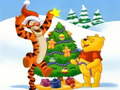 খেলা Winnie the Pooh Christmas Jigsaw Puzzle