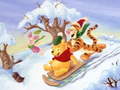 খেলা Winnie the Pooh Christmas Jigsaw Puzzle 2