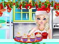 খেলা Sister Princess Christmas Cupcake Maker