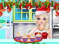 খেলা Sister Princess Christmas Cupcake Maker