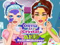 খেলা Crystal and Olivia BFF Real Makeover
