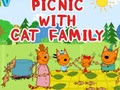 খেলা Picnic With Cat Family