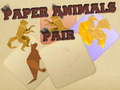 খেলা Paper Animals Pair