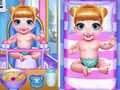 খেলা Twins Lovely Bathing Time