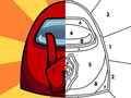 খেলা Among Us Them Coloring Book