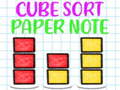 খেলা Cube Sort Paper Note