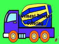 খেলা Cement Trucks Coloring