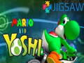 খেলা Mario and Yoshi Jigsaw