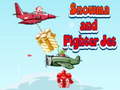 খেলা Snowman and Fighter Jet