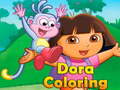 খেলা Dora Coloring