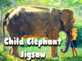 খেলা Child Elephant Jigsaw