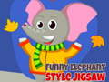 খেলা Funny Elephant Style Jigsaw