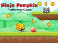 খেলা Ninja Pumpkin Platformer Game