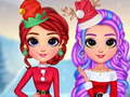 খেলা Rainbow Girls Christmas Outfits