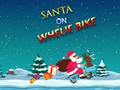 খেলা Santa On Wheelie Bike