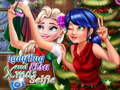 খেলা Ladybug And Elsa Xmas Selfie