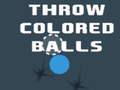 খেলা Throw Colored Balls