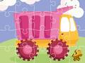 খেলা Cute Kids Trucks Jigsaw