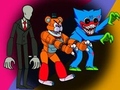 খেলা Monsters Attack Among Us Squad