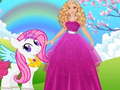 খেলা Barbie and Pony Dressup