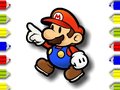খেলা Back To School  Mario Coloring