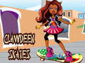 খেলা Clawdeen skates