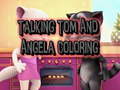 খেলা Talking Tom and Angela Coloring