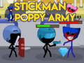 খেলা Stickman vs Poppy Army