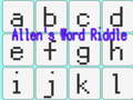 খেলা Allen's Word Riddle
