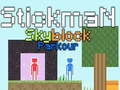 খেলা Stickman Skyblock Parkour