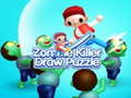 খেলা Zombie Killer Draw Puzzle 
