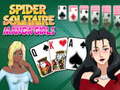 খেলা Spider Solitaire Manga Girls