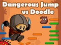 খেলা Dangerous Jump vs Doodle Jump