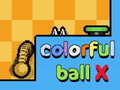 খেলা Colorful ball X