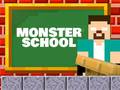 খেলা Monster School: Roller Coaster & Parkour