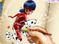 খেলা Dotted girl coloring book
