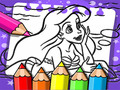 খেলা Ariel The Mermaid Coloring Book