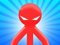 খেলা Red Stickman vs Monster School