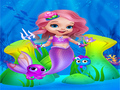 খেলা Cute Mermaid Girl Dress Up 