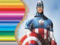 খেলা Coloring Book for Captain America