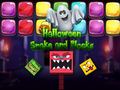খেলা Halloween Snake and Blocks