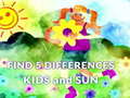 খেলা Find 5 Differences Kids and Sun